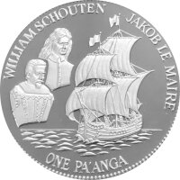 Tonga 1 Paanga 1991 - Segelschiff "Eendracht" -...