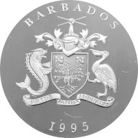 Barbados 5 Dollars 1995 Europäische Siedler - Silber PP