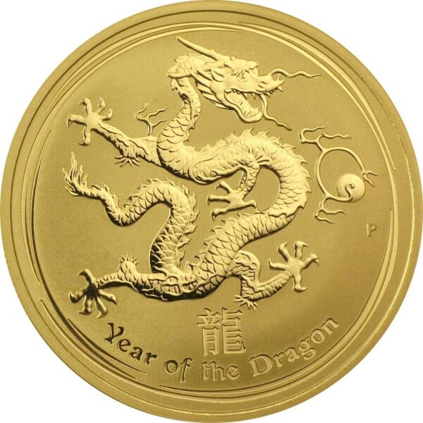 Australien Lunar II 2012 Jahr des Drachen 1/10 oz Gold