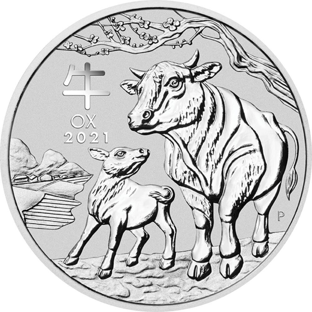 Australien Lunar III 2021 Jahr des Ochsen 1/2 oz Silber