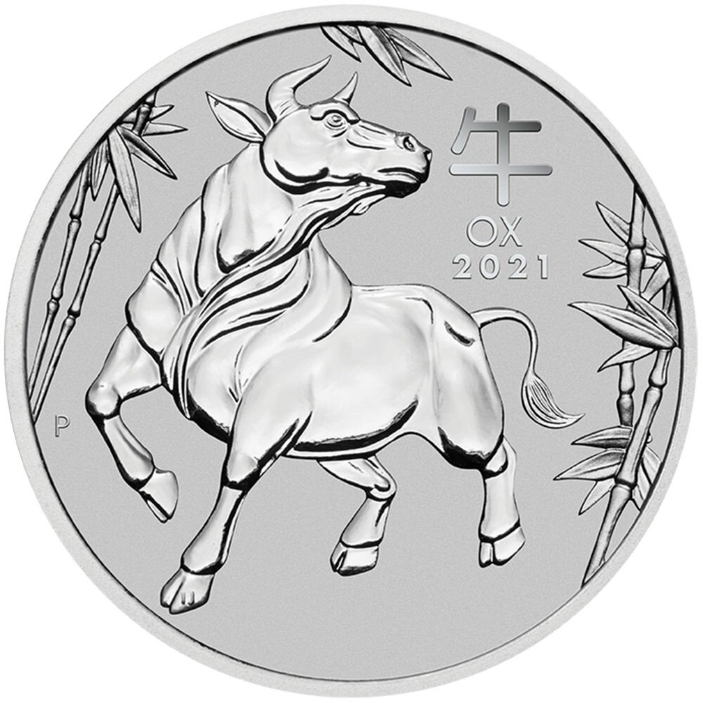 Australien Lunar III 2021 Jahr des Ochsen 1 oz Platin