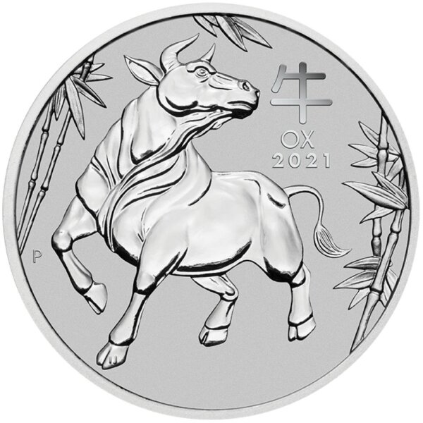 Australien Lunar III 2021 Jahr des Ochsen 1 oz Platin
