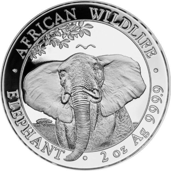 Somalia Elefant 2021 2 oz Silber