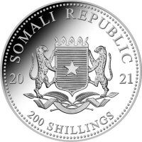 Somalia Elefant 2021 2 oz Silber