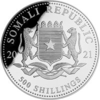 Somalia Elefant 2021 5 oz Silber