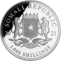 Somalia Elefant 2021 10 oz Silber