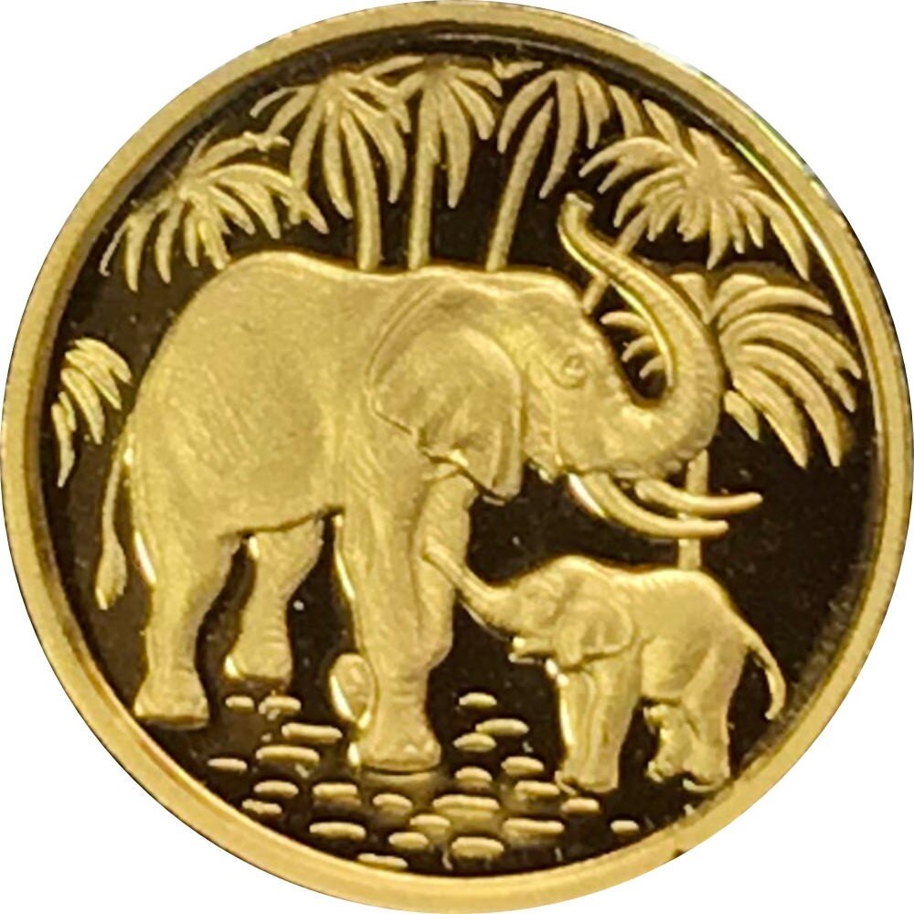 Somalia Elefant 2007 0,5 Gramm Gold