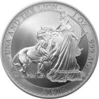 Saint Helena Una & The Lion 2020 1 oz Silber