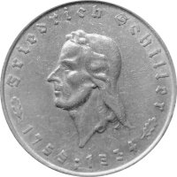 J.359 III. Reich 5 Reichsmark 1934 - F -  Friedrich...