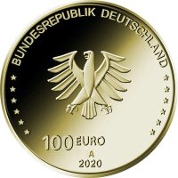 Deutschland 100 € 2020 - A - Einigkeit 1/2 oz Gold incl. Etui & CoA