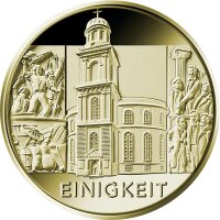 Deutschland 100 € 2020 - F - Einigkeit 1/2 oz Gold incl. Etui & CoA