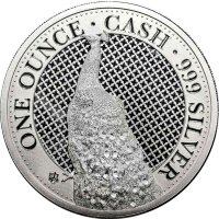 Saint Helena India Wildlife 2020 Peacock 1 oz Silber