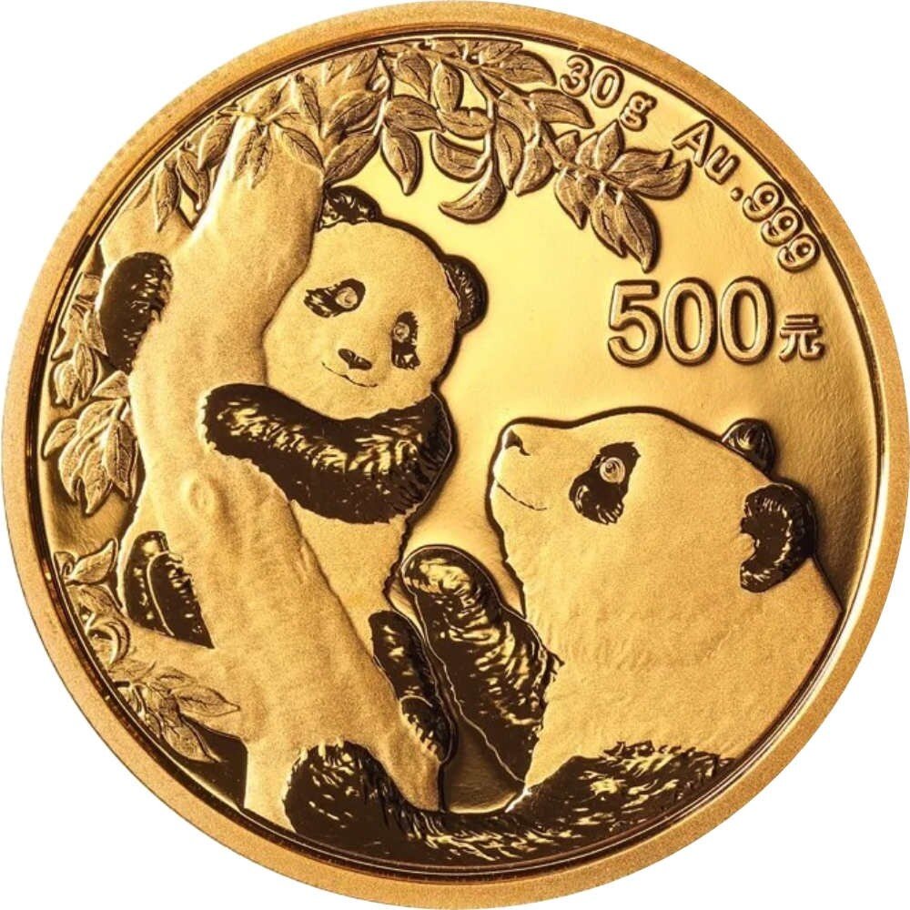 China Panda 2021 30 Gramm Gold