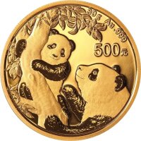 China Panda 2021 30 Gramm Gold - Original-Folie