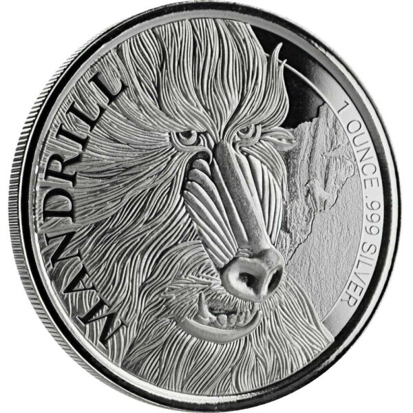 Kamerun Mandrill 2020 1 oz Silber