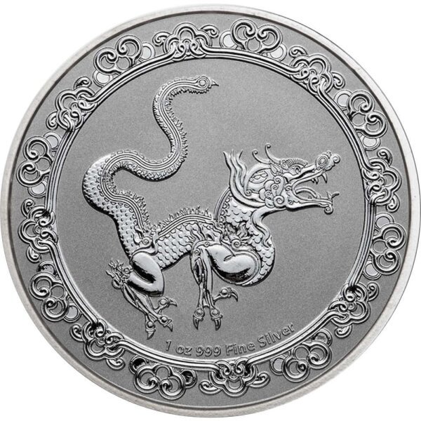 Niue Celestial Animals 4. Ausgabe 2020 The Yellow Snake - 1 oz Silber