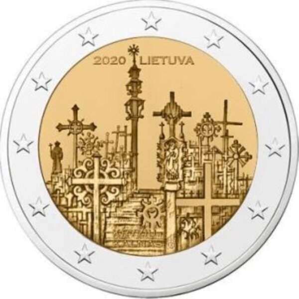 Litauen 2 Euro 2020 "Berg der Kreuze"