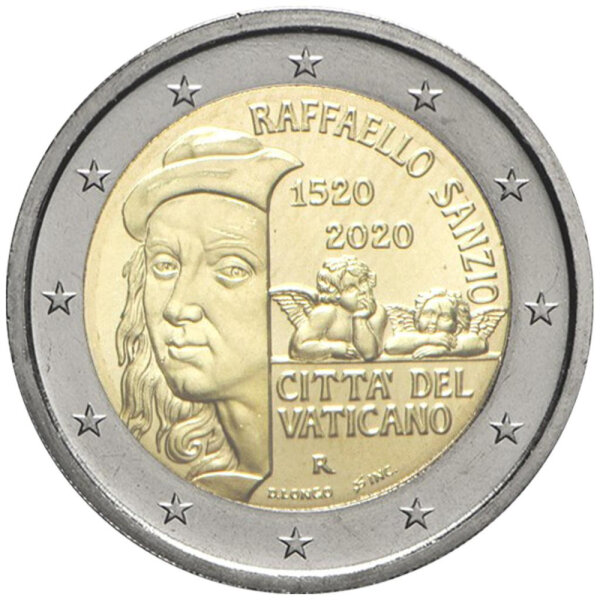 Vatikan 2 Euro 2020 "Raffael Sanzio"