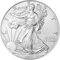 USA American Eagle 2021 1 oz Silber | incl. Münzkapsel