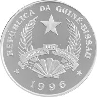 Guinea 50.000 Pesos 1996 Flusspferde - Silber PP