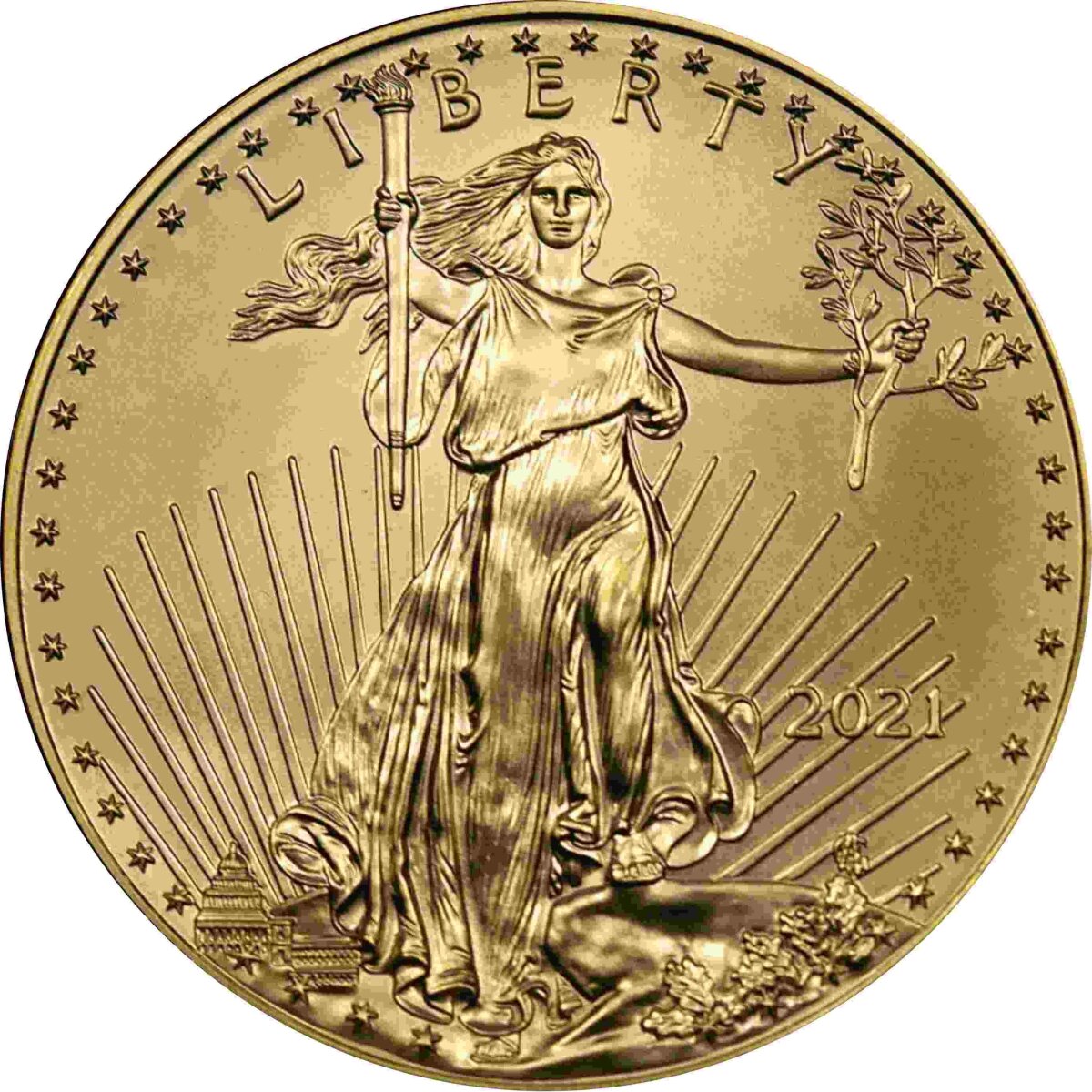 USA American Eagle 2021 1 oz Gold
