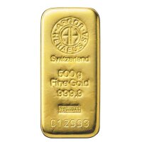 500 Gramm Goldbarren verschiedene Hersteller | LBMA