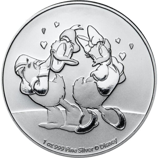 Niue Disney 2021 - Donald & Daisy - 1 oz Silber