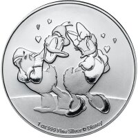 Niue Disney 2021 Donald & Daisy 1 oz Silber