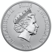 Niue Disney 2021 - Donald & Daisy - 1 oz Silber