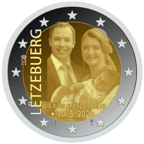 Luxemburg 2 Euro 2020 "Prinz Charles - Foto"