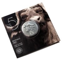 Südafrika Big Five 5. Ausgabe Büffel 2021 1 oz Silber