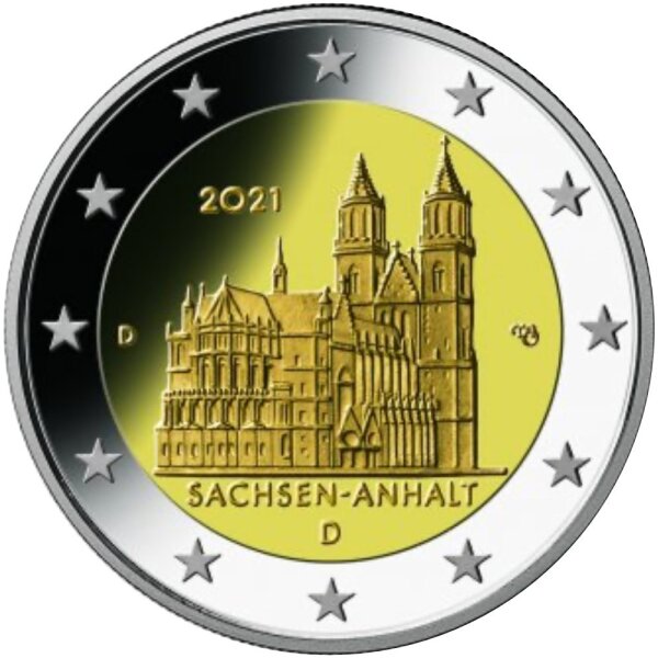Deutschland 2 Euro 2021 "Sachsen-Anhalt" J