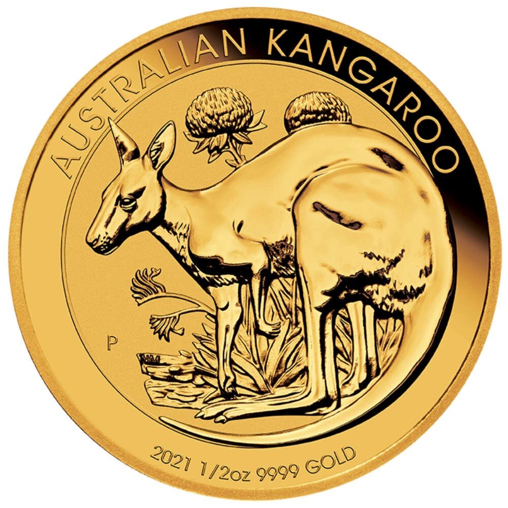 Australien Känguru 2021 1/2 oz Gold