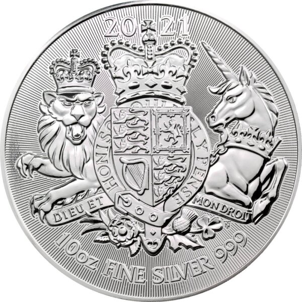 UK Royal Arms 2021 10 oz Silber