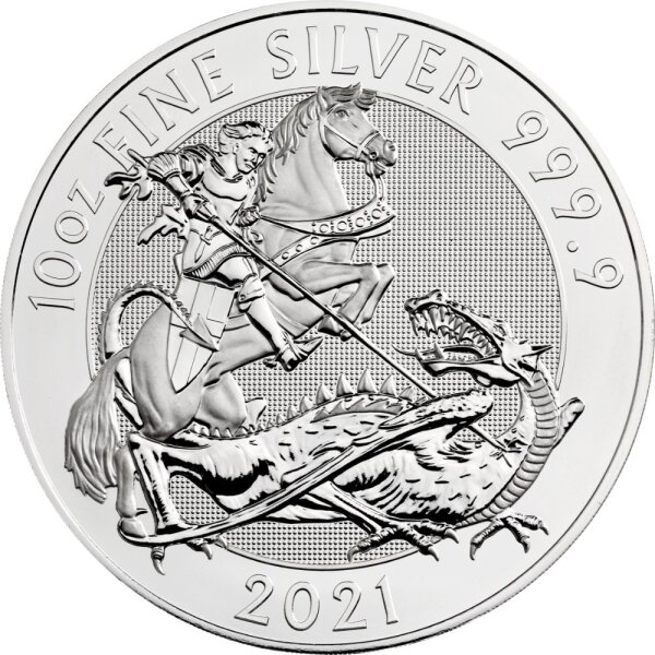 UK Valiant - St. Georg Drachentöter 2021 10 oz Silber