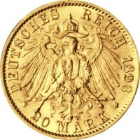 Angebot: Kaiserreich 20 Goldmark div.