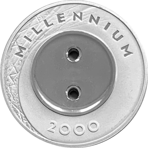 Lettland 1 Lats 1999 - Millennium - Silber PP