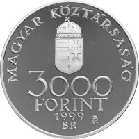 Ungarn 3.000 Forint 1999 - Europäische Union - Silber PP