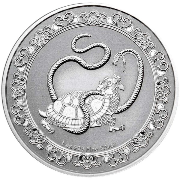 Niue Celestial Animals 5. Ausgabe 2021 The Black Turtle - 1 oz Silber