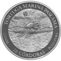 Nicaragua 10 Cordobas 2016 Meeresschildkröte - 1 oz...