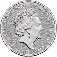 UK The Queen´s Beasts 9. Ausgabe 2021 White Horse 1 oz Platin