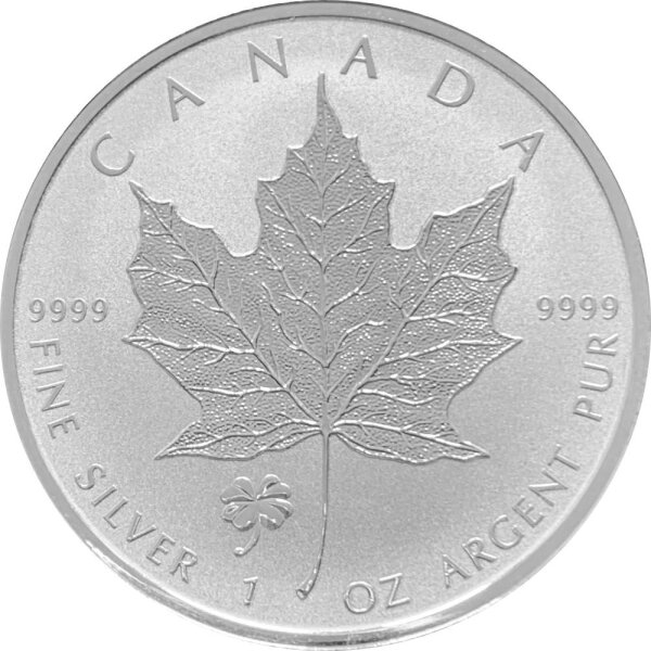 Kanada Maple Leaf 2016 1 oz Silber - Privy Mark Kleeblatt