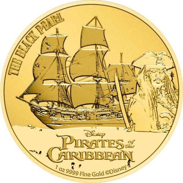 Niue Fluch der Karibik 1. Ausgabe The Black Pearl 2021 - 1 oz Gold