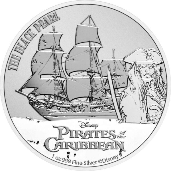 Niue Fluch der Karibik 1. Ausgabe The Black Pearl 2021 - 1 oz Silber