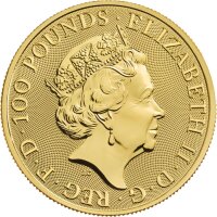 UK The Queen´s Beasts 11. Ausgabe 2021 Completer Coin 1 oz Gold