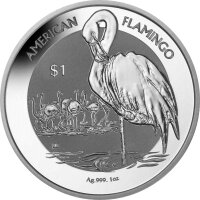 British Virgin Islands Flamingo 2021 1 oz Silber