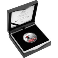 Australien Most Dangerous RAM Redback Spider 2021 1 oz Silber - Polierte Platte & Coloriert
