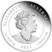 Australien Quokka 1. Ausgabe 2021 1 oz Silber | Coloriert - Polierte Platte