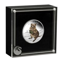 Australien Quokka 1. Ausgabe 2021 1 oz Silber | Coloriert - Polierte Platte