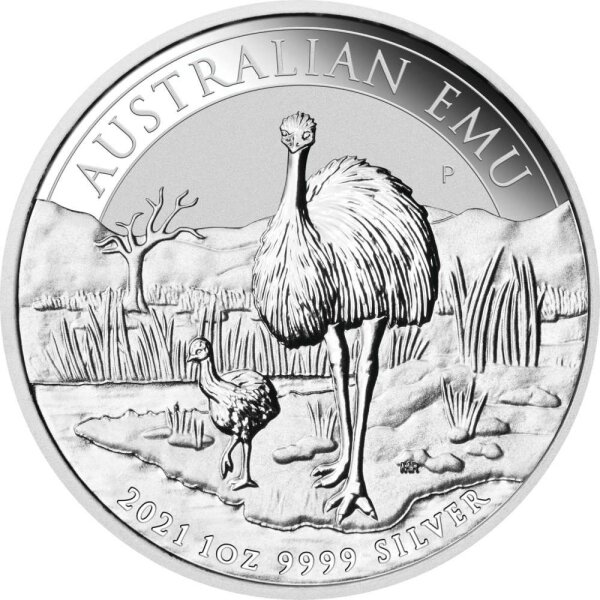 Australien Emu 2021 1 oz Silber